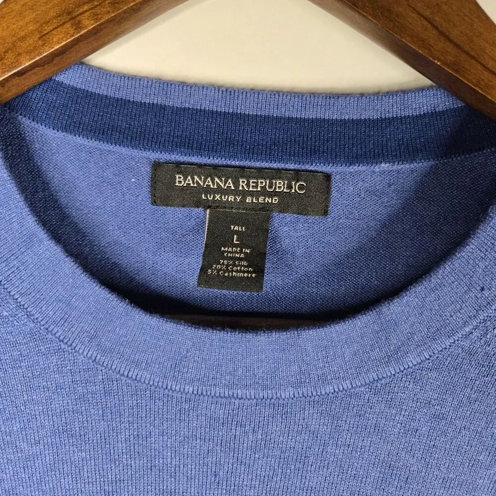 Mens Banana Republic Luxury Blend Lightweight Sweater Large Tall